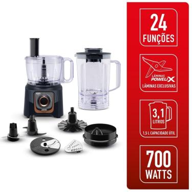 Imagem de Multiprocessador Arno 700W 24 Funções Preto MP72 | Arno