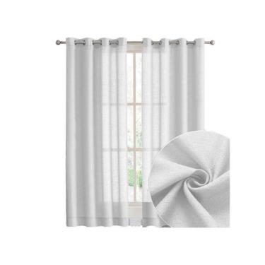 Imagem de Cortina Rústica 3,00m x 2,30m Varão Para Quarto Decoração Sofisticada 