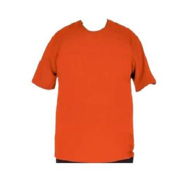 Imagem de Camisa Masculina Manga Curta Plus Size Malha Fria - Genérico, Laranja,