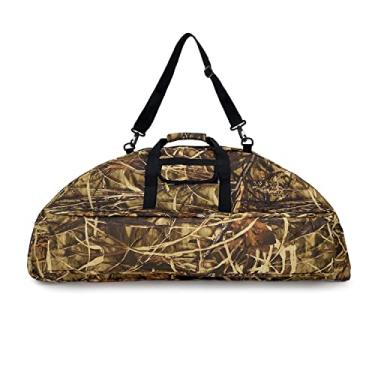 Imagem de TaktZeit Bolsa para Arco Composto Tático, Estojo Macio para Arco Tático para Caça, Arco Recurvo, Bolsa de Transporte com Bolsa E Alças Ajustáveis (Palhetas, 36")