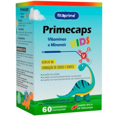 Imagem de Primecaps Kids Vitamina Infantil Mastigável 60 Comprimidos Sabor Morango