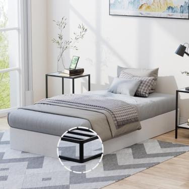 Imagem de YORMDMO Mola box dupla de 23 cm, mola box box de alto perfil apenas, base de colchão com estrutura de metal resistente, montagem fácil, sem ruído