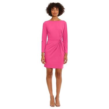 Imagem de Donna Morgan Vestido feminino com detalhe torcido na cintura lateral, trabalho, escritório, carreira, evento, festa, convidada, Cabaret, 34