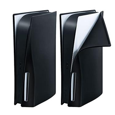 Imagem de Mcbazel Silicone Skin Cover for PS5 Disk Edition Console, Dustproof Anti-Scratch Anti-Fall Protector Case Cover for PlayStation 5 UHD Edition Only(NOT for Digital Edition or PS5 Slim) - Black