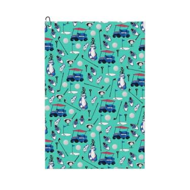 Imagem de Zosebalyn Toalha de golfe estilo golfe engraçado presentes de golfe presente de golfe para homens marido namorado pai presentes de aniversário para amantes de golfe