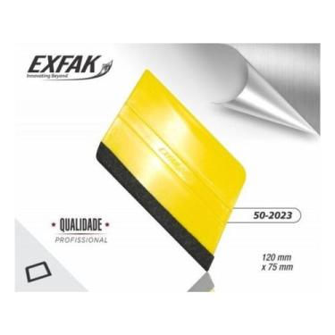 Imagem de Espatula Paralelograma Amarela Com Feltro - EXFAK