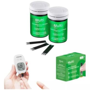 Imagem de 100 Tiras de Glicemia Glicocheck Multilaser