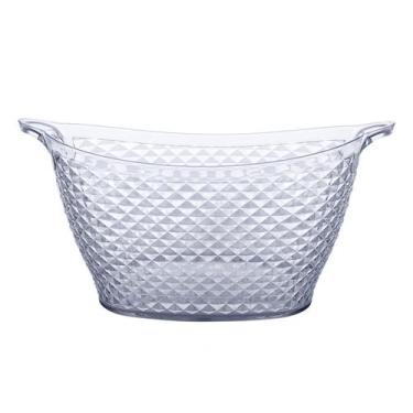Imagem de Balde Para Gelo Oval Acrílico Cristal 18 Litros Paramount - Paramount 
