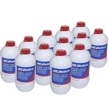 Imagem de 12 Aditivos Para Radiador Diluido Acdelco Vermelho Onix prisma agile a