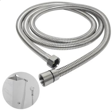 Imagem de Dona D Cor, Mangueira Engate Flexível 1 Metro E 80cm Inox 304 Femea X Femea Rabicho 1/2 Para Chuveiro Ducha Higiênica Chuveirinho Banheiro Lavatório Salão Beleza