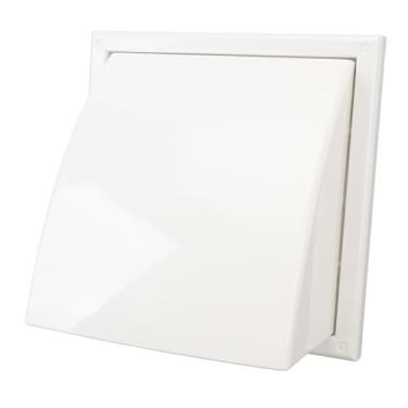 Imagem de Exaustor de Ventilação Quadrado Exaustor Capa de Ventilação de Ar Externo Capa de Ventilação Externa de Plástico para Banheiro Cozinha 100mm Inclinado