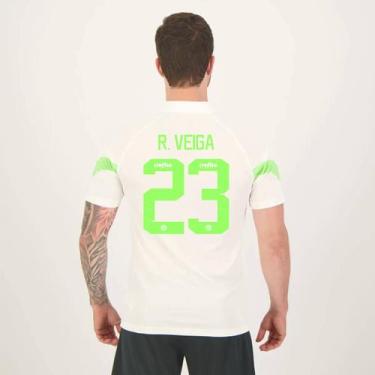 Imagem de Camisa Puma Palmeiras Treino 2023 Branca 23 R. Veiga, EG