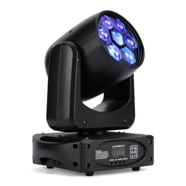 Imagem de ZKYMZL 150W Led Stage Lights Bee-Eyes 3 Prismas Moving Head Lights 8 Gobos 8 Cores 15 Canais Dj Lights Disco Lights Led Strobe Lights Dmx512 Controle Para Discoteca Ktv Clube Festa Casamento