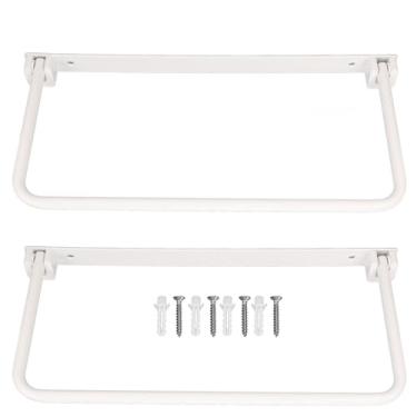 Imagem de Rack de Sapato de RV Dobrável, Rack de Parede do Organizador de Calçados de Liga de Alumínio, Armazenamento de Sapatos de Trailers Eficiente para Viajantes (WHITE)