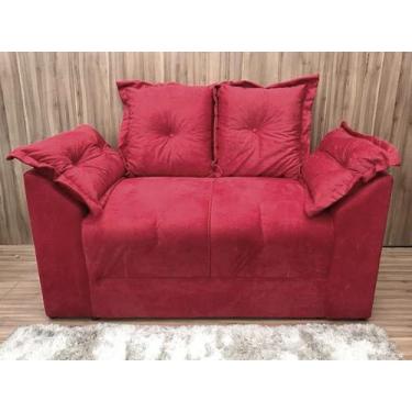 Imagem de Sofá 2 e 3 Lugares Confort Refúgio - Alpoim, Vermellho, 2 Lugares