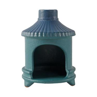 Imagem de Ioensy Tabel de decoração de incenso peça central, artesanato único e compacto para mulheres estantes de estante, Azul