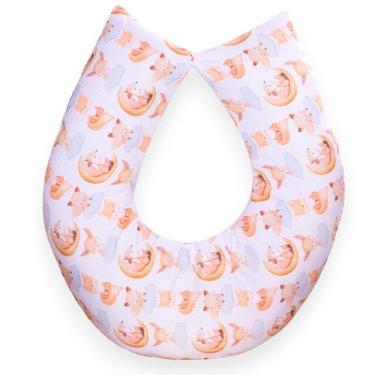 Imagem de Almofada Amamentação para Bebê Menino Sublimada - Carinha de Anjo, Rap