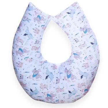 Imagem de Almofada Amamentação para Bebê Menino Sublimada - Carinha de Anjo, Pri