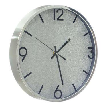 Imagem de Relógio De Parede 30 Cm Decorativo Silencioso Quarto / 084 - PGB, Prat
