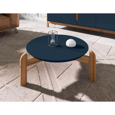 Imagem de Mesa De Centro Lizz Azul Cobalto / Cedro