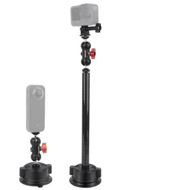 Imagem de Mechrig Suporte de ventosa para Insta360 One X4 X3 X2 Go3, suporte de teto solar de janela de para-brisa de carro com adaptador de suporte de telefone para GoPro Hero 12 11 10 9 8 7 6 5 Max Mini, DJI