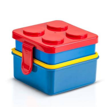 Imagem de pote lanche lancheira grande bolsa infantil marmita escolar creche montavel 3 Compartimentos, 800ml e 450ml
