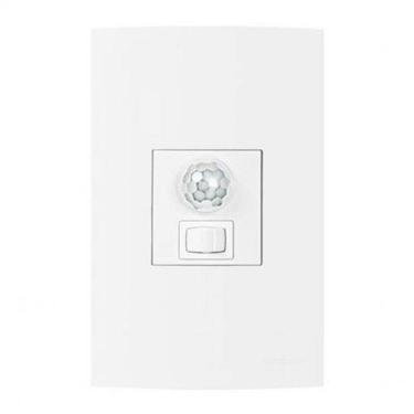 Imagem de Kit Sensor De Presença Parede Embutir Com Interruptor Branco