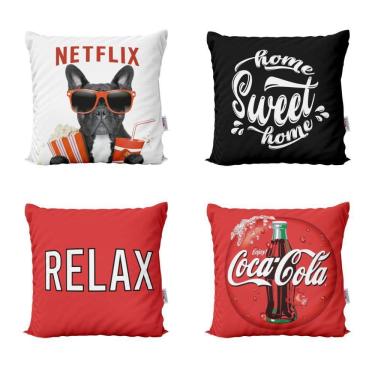 Imagem de Almofadas Decorativas Netflix Home Sweet Home 40X40 Sala