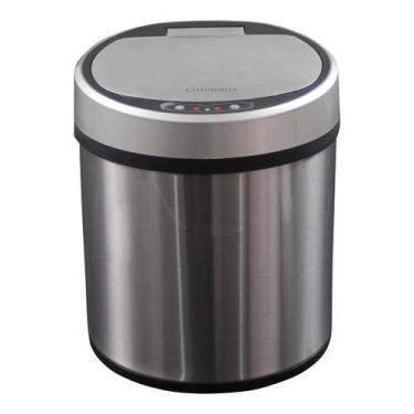 Imagem de Lixeira com Sensor Automática em aço Inox 6 Litros - USB - Guimmis