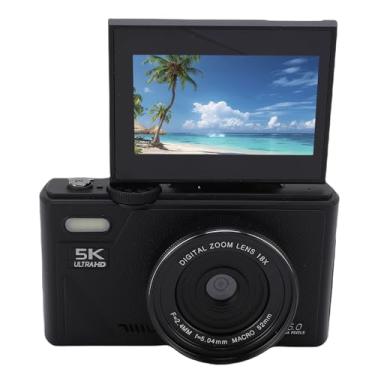 Imagem de Câmera Digital 5K, Câmeras de 75MP Em Vlogging para YouTube Com Tela de 3 Polegadas, Câmeras UHD de Foco Automático para Fotografia Com Zoom Digital Anti Shake 18x para Viagem