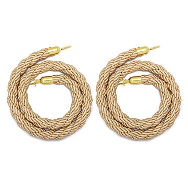 Imagem de Cauda de barreira de corda tecida de pontais, suporte de poste VIP corda de cânhamo trançada para banco/hotel/hospital/parque infantil/exposição/feira comercial, corda de tapete vermelha para interior