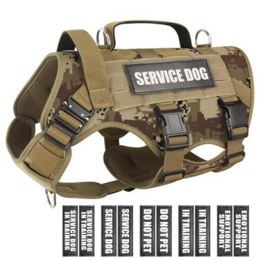 Imagem de Colete para cães WINSEE Service Dog para cães grandes, preto