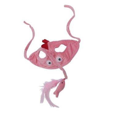 Imagem de Chapéu de Provocação Usando Brinquedo de Gato, Teaser de Gato Wand Interativo Toy Montado na Cabeça, Mantenha Seu Gato Entretido Com Design de Chapéu, Escolha de Presentes