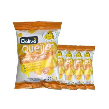 Imagem de Kit Com 05 Salgadinho De Milho E Quinoa Queijo 25g Belive