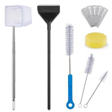 Imagem de Kit de limpeza de tanques de peixes URUQ Algae Scraper Aquariums 7 em 