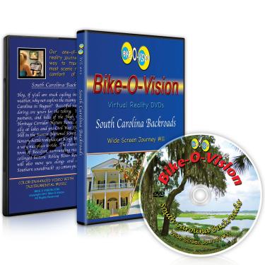 Imagem de Bike-O-Vision - Virtual Cycling Adventure - South Carolina Backroads - Perfect for Indoor Cycling and Treadmill Workouts - Cardio Fitness Scenery Video (Widescreen DVD #11)