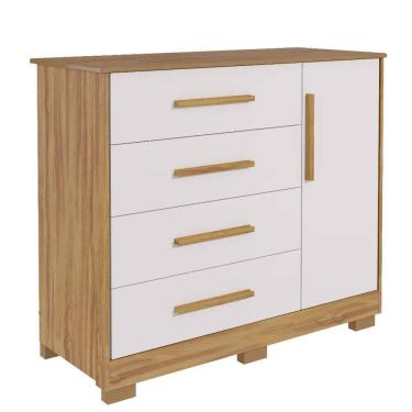 Imagem de Cômoda Bebe Moveis Peroba Charlo Dorabelly 04 gavetas Ls MDF