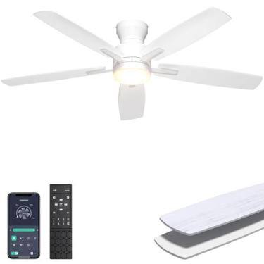 Imagem de Ventilador de teto Ohniyou 52" com luz e controle remoto/APP Control b