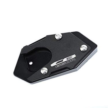 Imagem de Acc-Creativity Suporte de pé de motocicleta ampliador lateral placa de extensão compatível com HONDA CB650R CBR650R 2019-2020 (CB650R, preto)