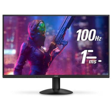 Imagem de Monitor Gamer AOC 27 FHD IPS 100hz 1MS HDMI VGA Preto - 27B30H, Preto,