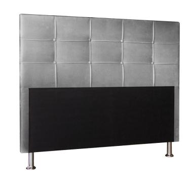 Imagem de Cabeceira Roma 1,95 Cm Cama Box King Size Suede Cinza