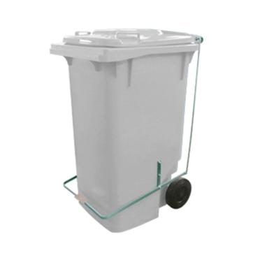 Imagem de Lixeira 120L Retangular C/ E Rodas Branco Lar Plasticos 45