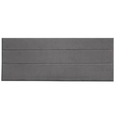 Imagem de Cabeceira Painel Cama Queen 158 Cm Hellena Suede Cinza