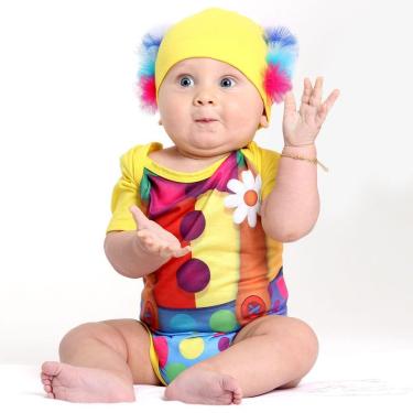 Imagem de Body Fantasia Palhaço - Tamanho P (até 3 Meses) - 11428 - Sulamericana