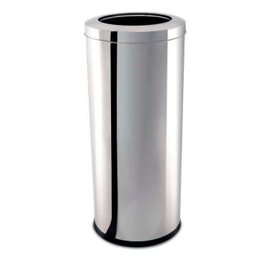 Imagem de Lixeira Brinox Com Aro 3033-210 Em Aço 47 Litros Inox