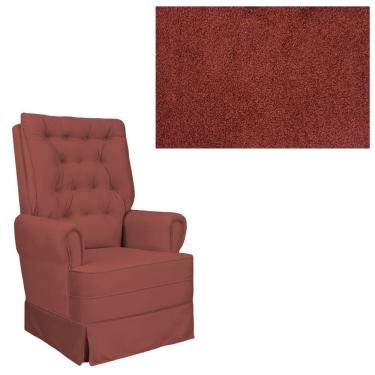 Imagem de Poltrona Amamentação Com Balanço Eloa Para Sala E Quarto - Decor Loppes Pb 605 - Boucle