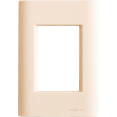 Imagem de Placa 3 Postos 4x2 Tramontina Giz Nude Soft Touch Sem Suporte Tramontina