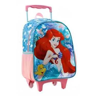 Imagem de Mochila De Rodinhas Disney Princesas Ariel Xeryus