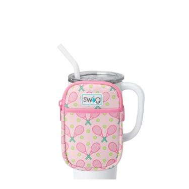 Imagem de Swig Life Bolsa Mega Caneca, Bolsa para Garrafa de Água com Alça Ajustável, Pochete de Garrafa de Água com Bolso para Telefone com Zíper, Acessórios para Copo (Love All), Love All