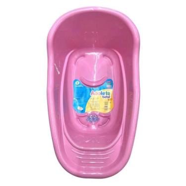 Imagem de Banheira Bebê Infantil Simples Adoleta Bebe 20L Banheira de bebe, Rosa
